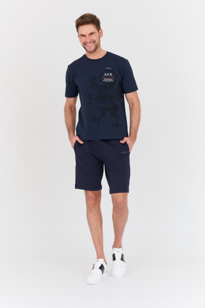 AERONAUTICA MILITARE Navy blue Bermuda shorts