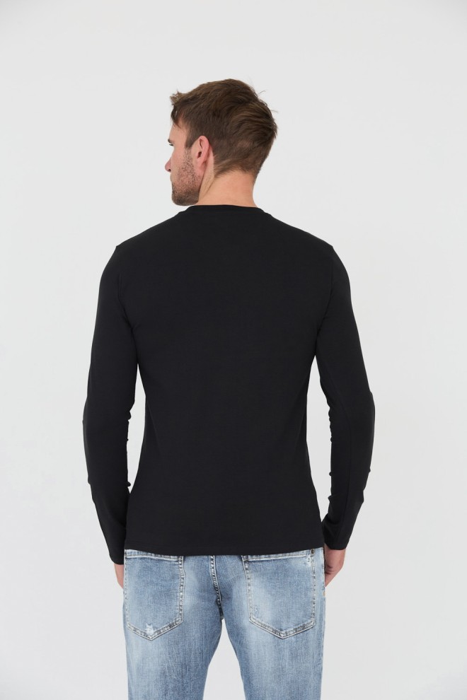 GUESS Black Longsleeve Core Tee