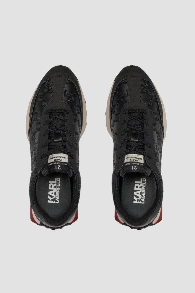 KARL LAGERFELD Black Zone Monogram Epoxy sneakers