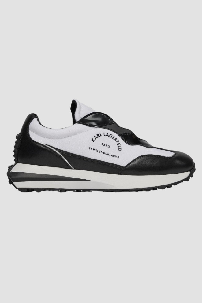 KARL LAGERFELD Black and white Zone Maison Karl Lo Lace sneakers