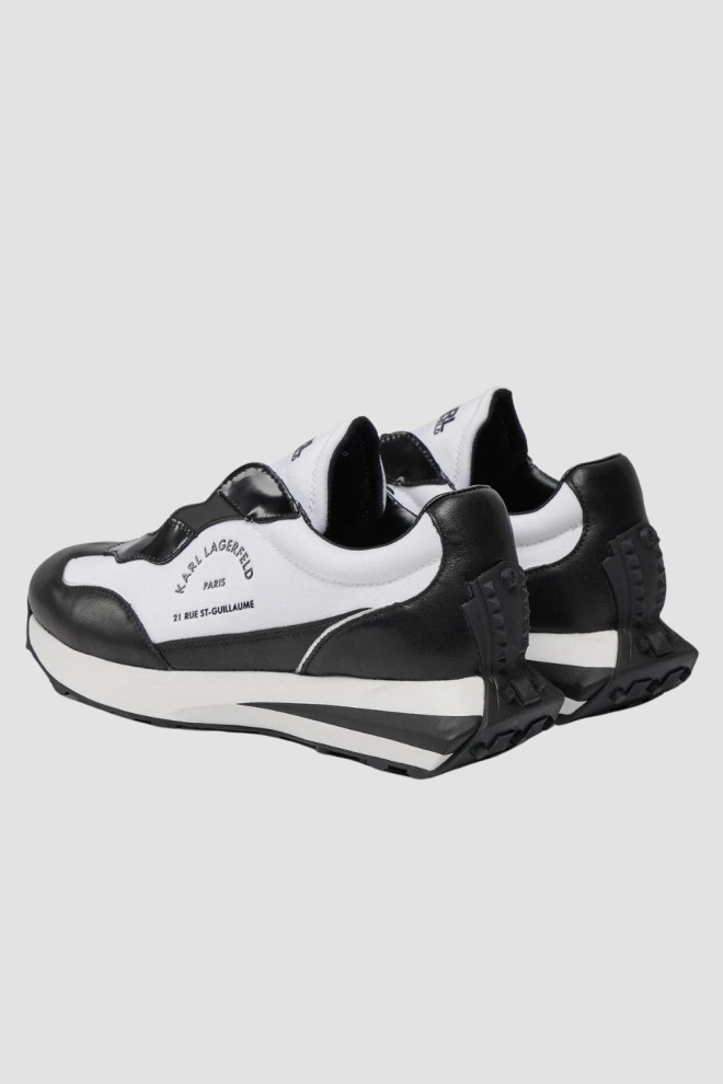 KARL LAGERFELD Black and white Zone Maison Karl Lo Lace sneakers