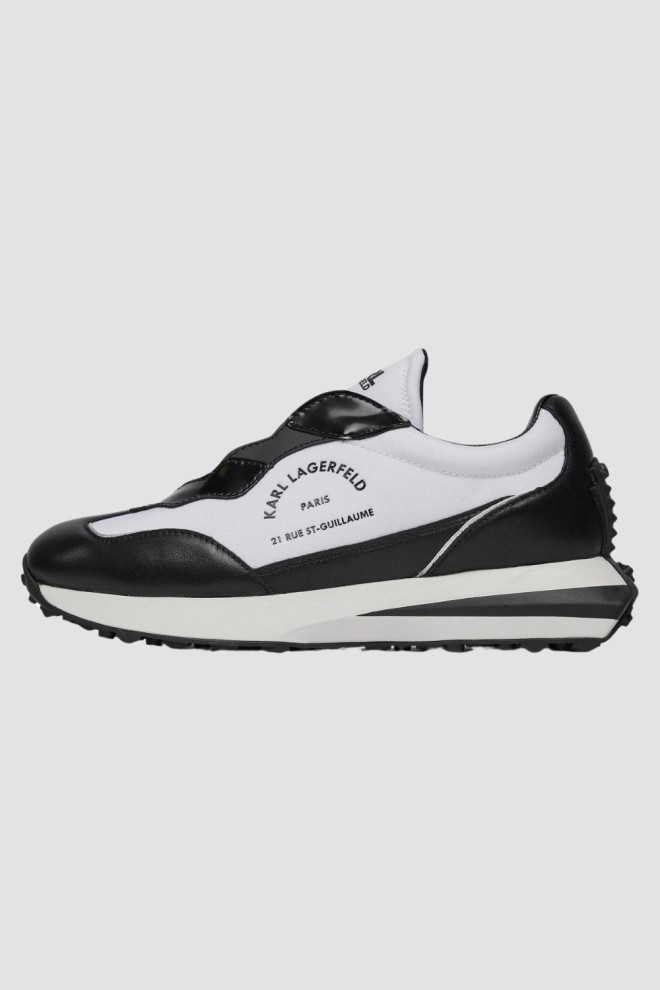 KARL LAGERFELD Black and white Zone Maison Karl Lo Lace sneakers