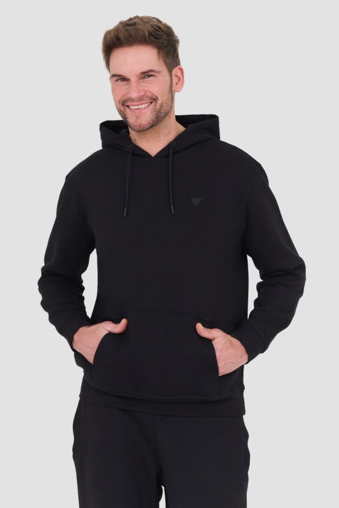 GUESS Black Aldwin Hooded Sweatshirt