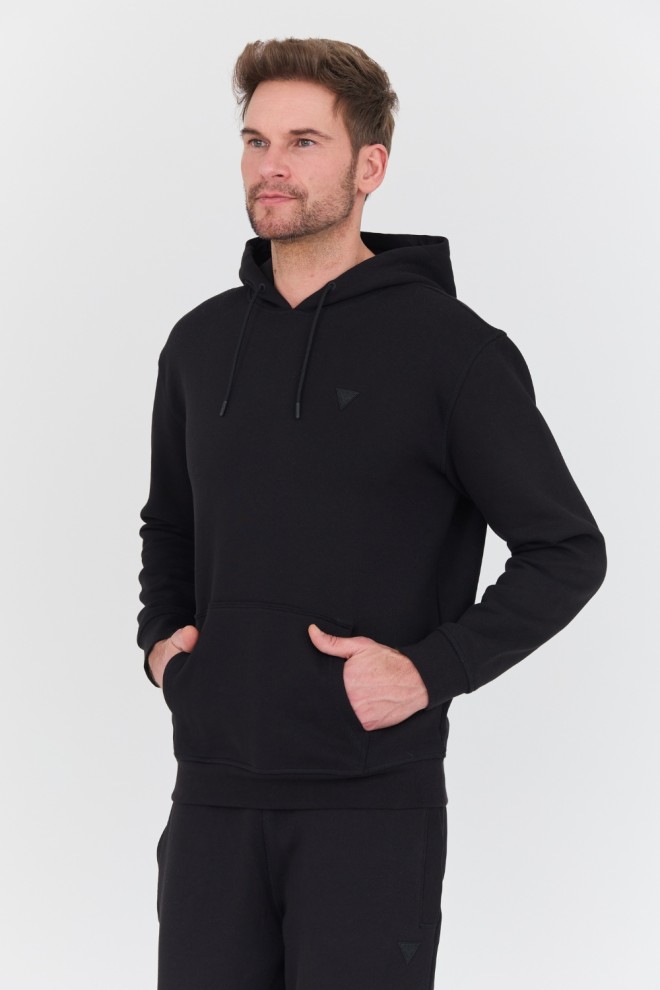 GUESS Black Aldwin Hooded Sweatshirt