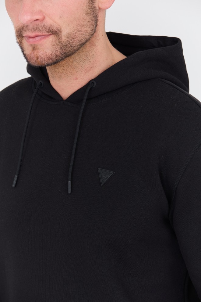 GUESS Black Aldwin Hooded Sweatshirt