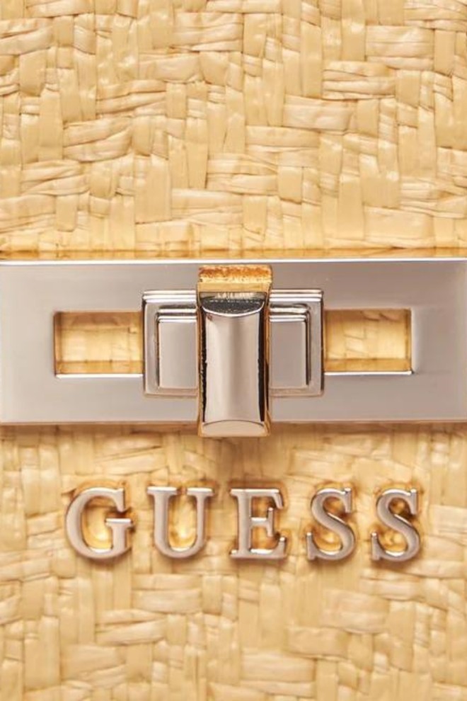 GUESS Beige Emilee Luxury Handbag