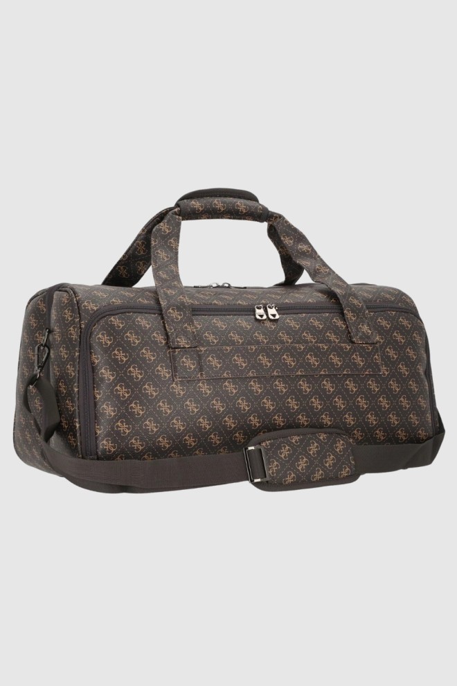 GUESS Brown Divvy Travel Bag