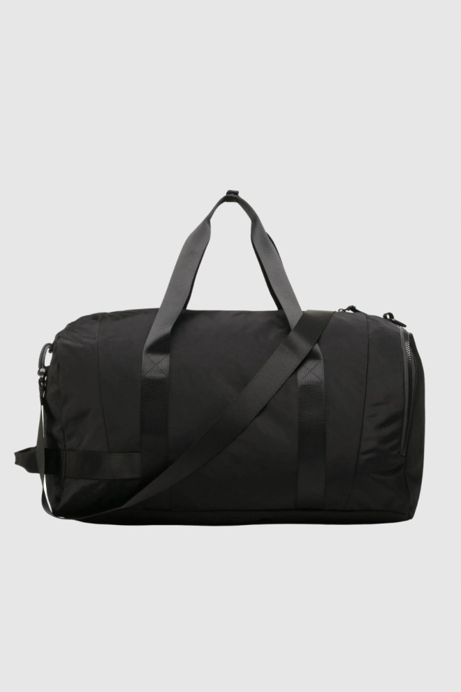 EA7 Black sports bag with white logo