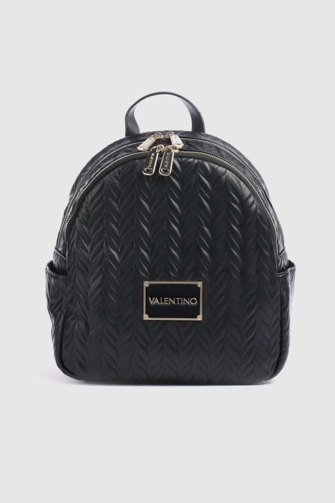 VALENTINO Embossed black logo sunny re backpack