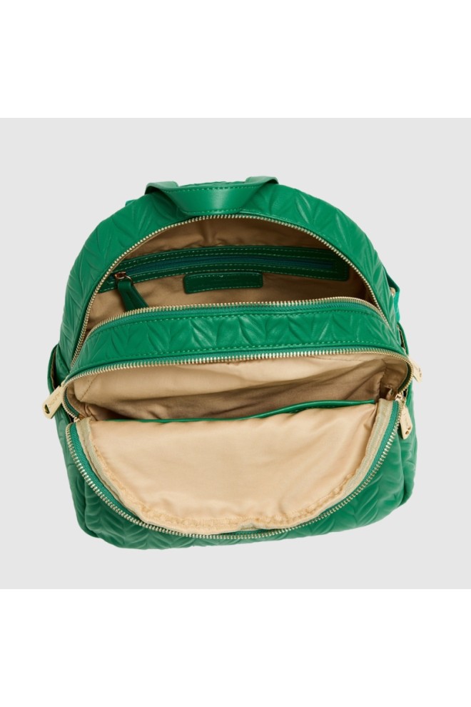 VALENTINO Embossed green logo sunny re backpack