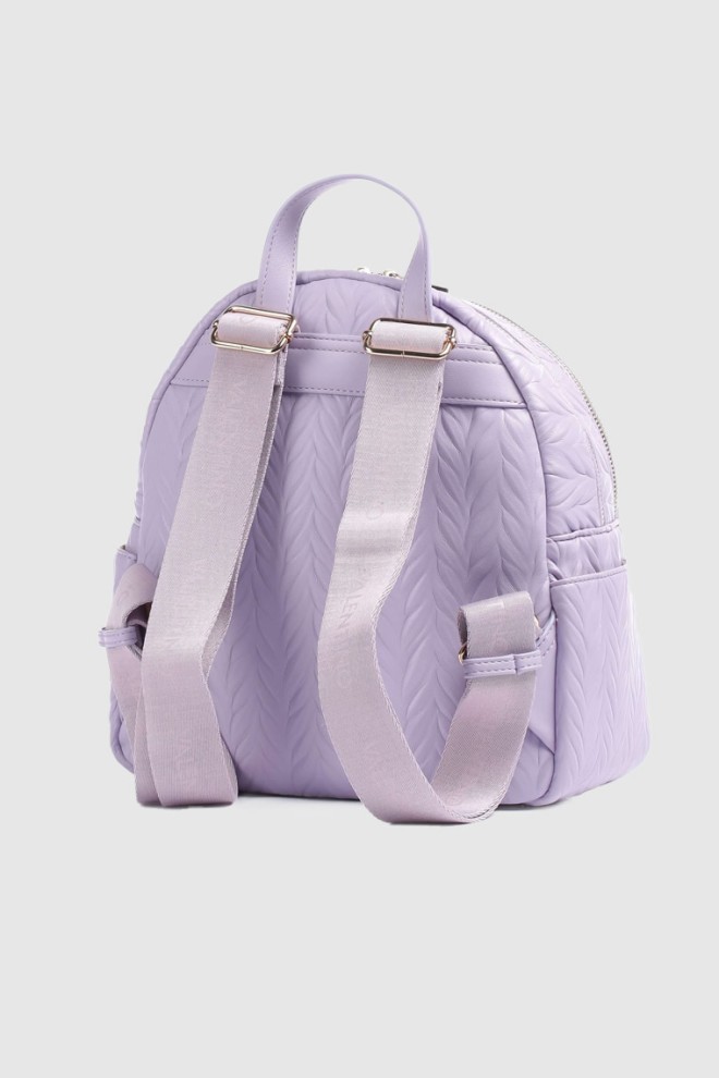 VALENTINO Rucsac Sunny re cu logo violet în relief