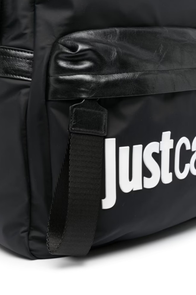 JUST CAVALLI Czarny damski plecak Range Institutional Logo