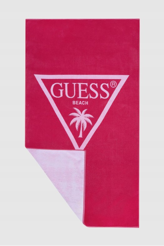 GUESS Różowy ręcznik plażowy