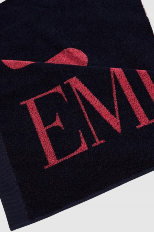 EA7 Granatowy ręcznik z...