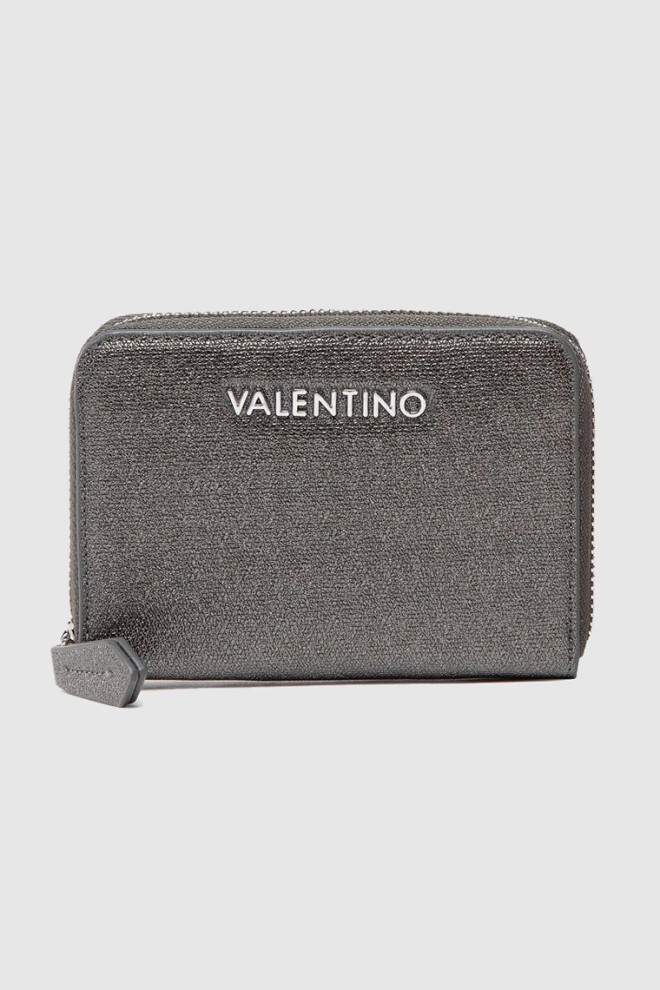 VALENTINO Women's dark silver wallet set with mirror