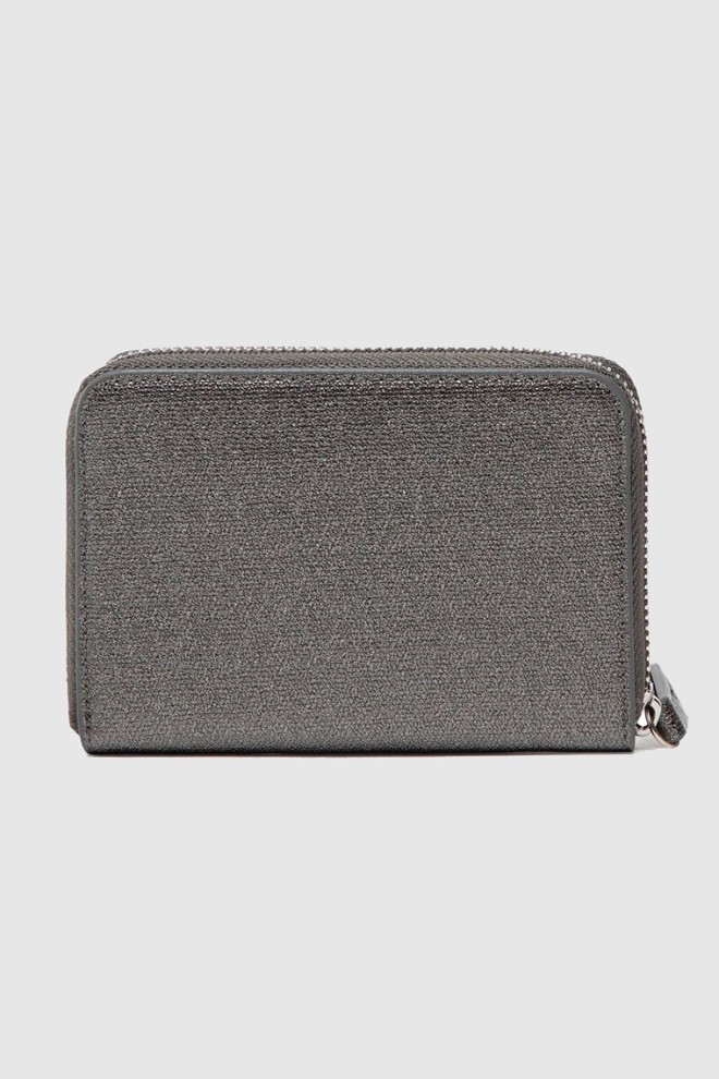 Set portofel argintiu închis pentru femei VALENTINO cu oglindă