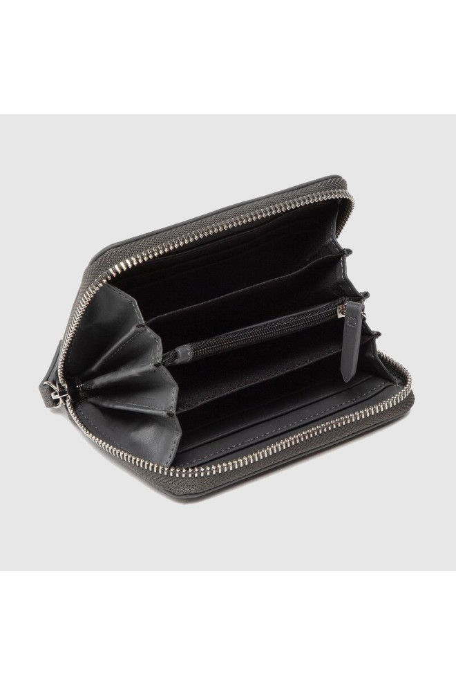 VALENTINO Women's dark silver wallet set with mirror