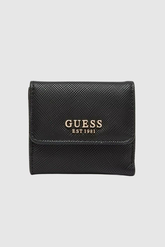 GUESS Чорний гаманець Small Laurel