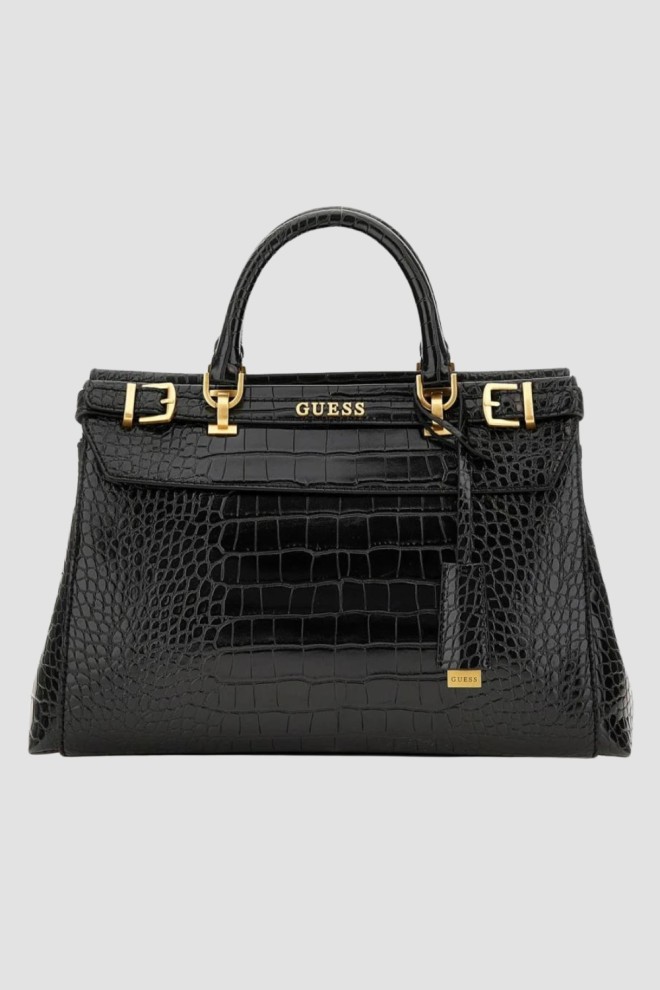 GUESS Black Sestri Luxury Handbag