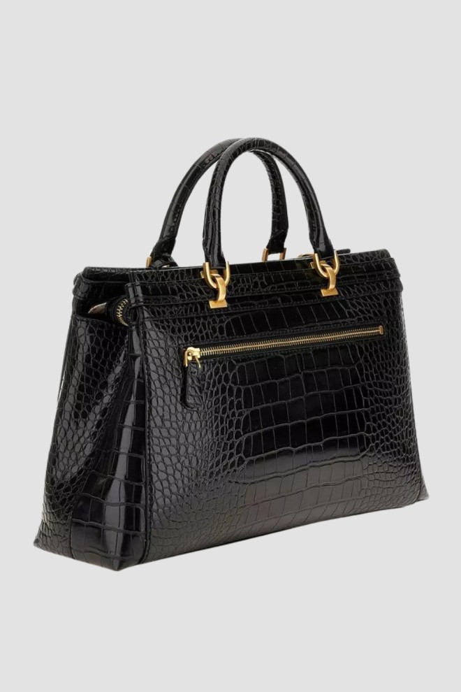 GUESS Black Sestri Luxury Handbag