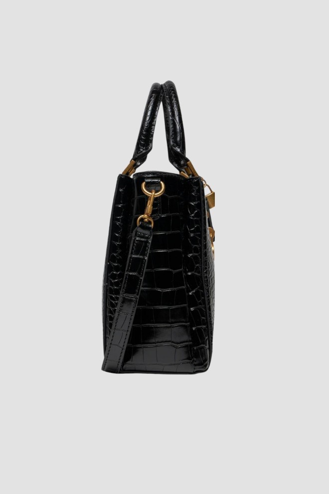 GUESS Black G James Logo Girlfriend Handbag