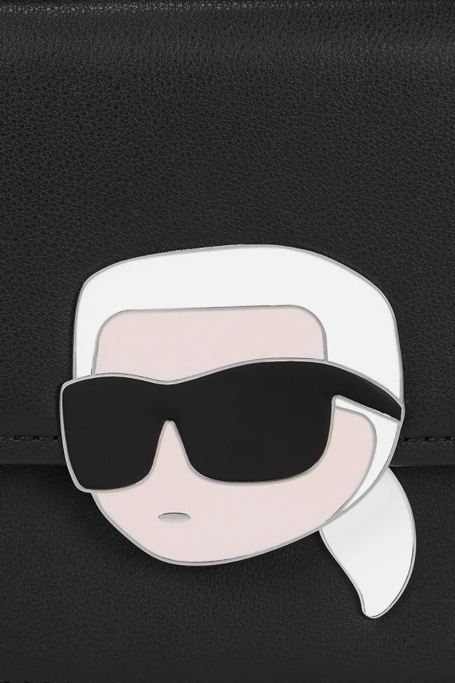 KARL LAGERFELD Чорна сумка K/icon 2.0 Шкіра