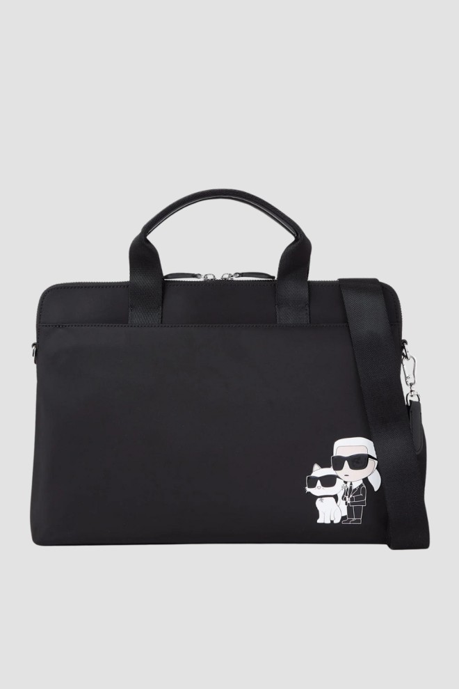 KARL LAGERFELD Black Laptop Bag