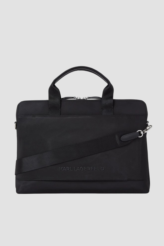 KARL LAGERFELD Black Laptop Bag