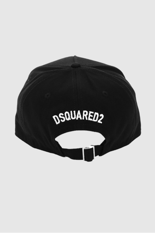 DSQUARED2 Czarna czapka z...
