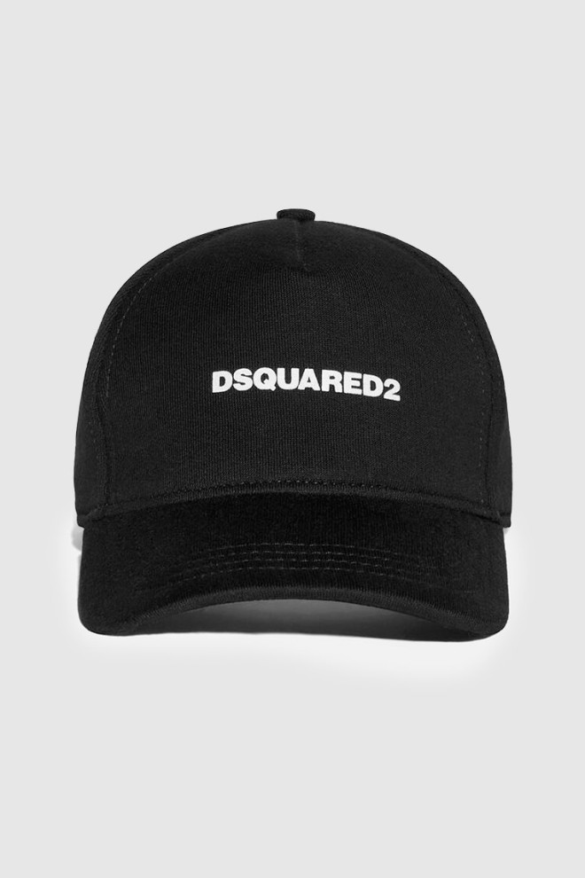 DSQUARED2 Black baseball cap with pressed logo