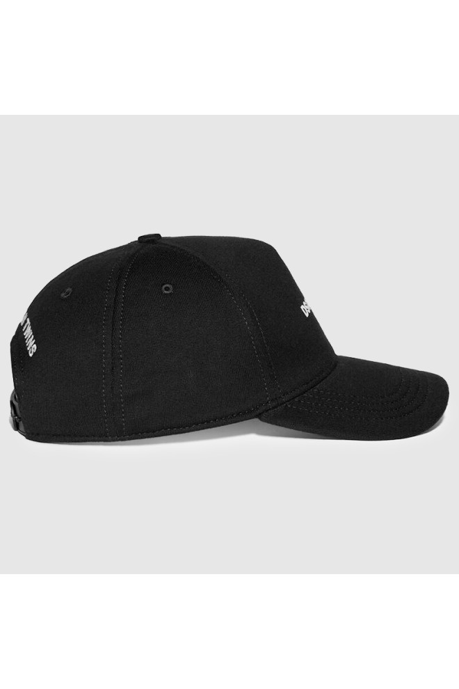 DSQUARED2 Black baseball cap with pressed logo