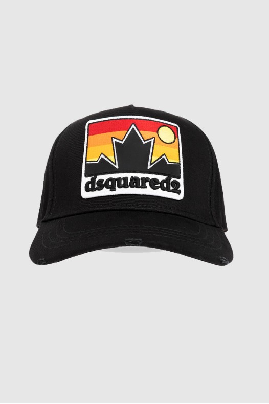 DSQUARED2 Black cap with patch