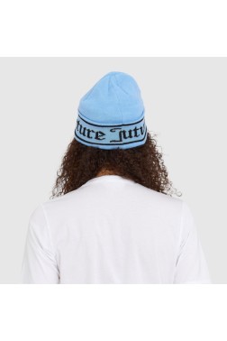JUICY COUTURE Błękitna czapka z logo