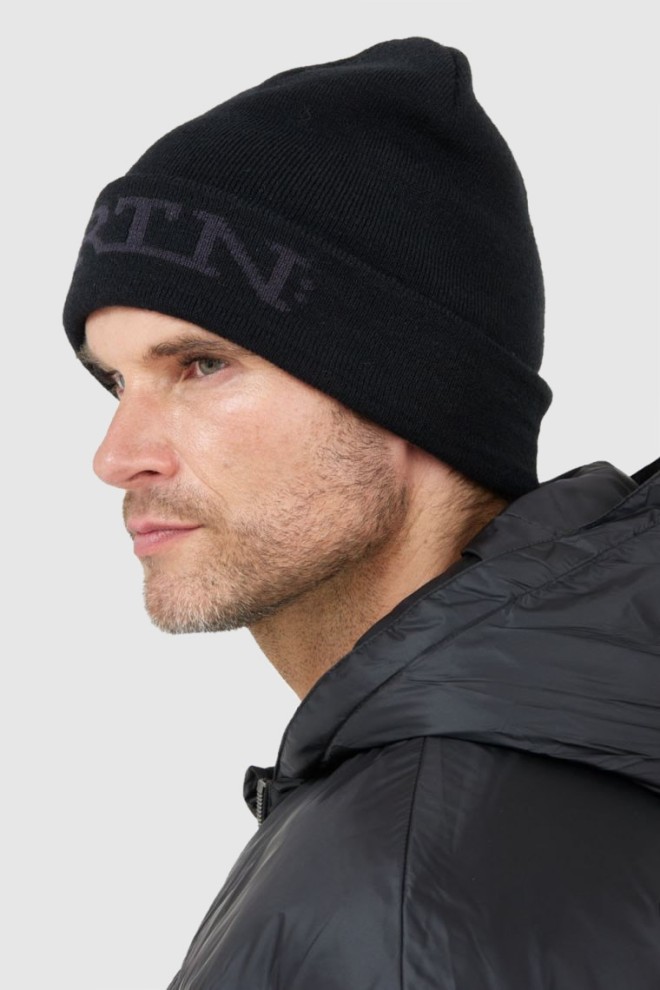 LA MARTINA Black cap with logo