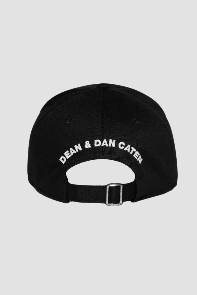 DSQUARED2 Bărbați negru flacără șapcă de baseball