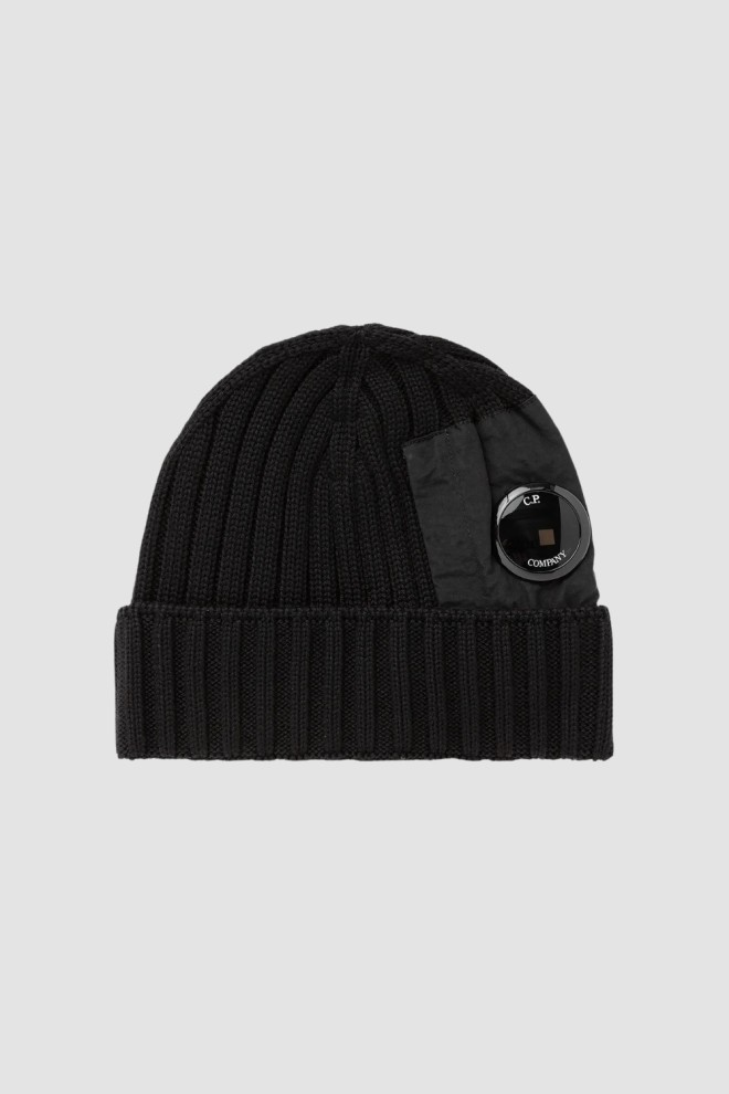 C.P. COMPANY Black Knit Cap