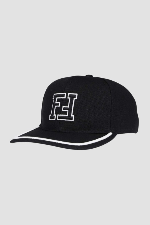 FENDI Black baseball cap FF