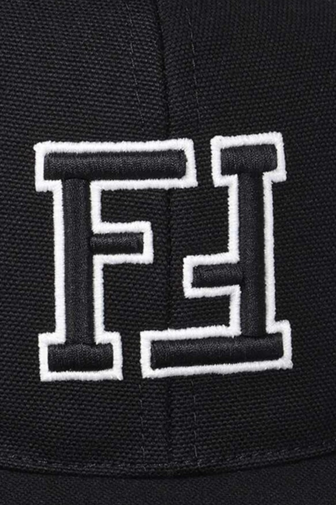 FENDI Black baseball cap FF