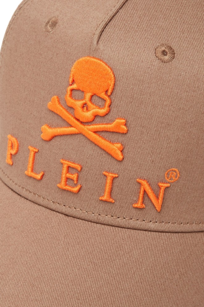 Бейсболка PHILIPP PLEIN Коричнева Skull & Bones