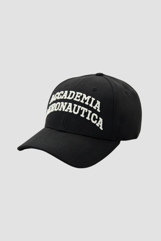 AERONAUTICA MILITARE Black baseball cap