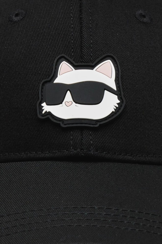 KARL LAGERFELD Black baseball cap