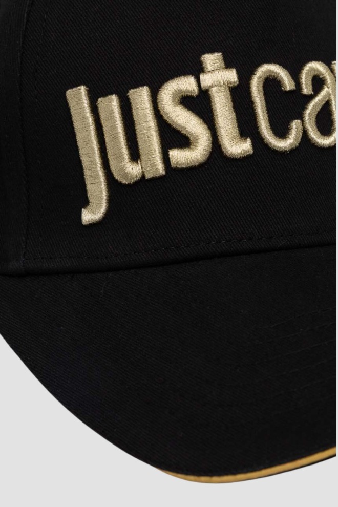 JUST CAVALLI Black Logo Embroidery 3d Up Cap