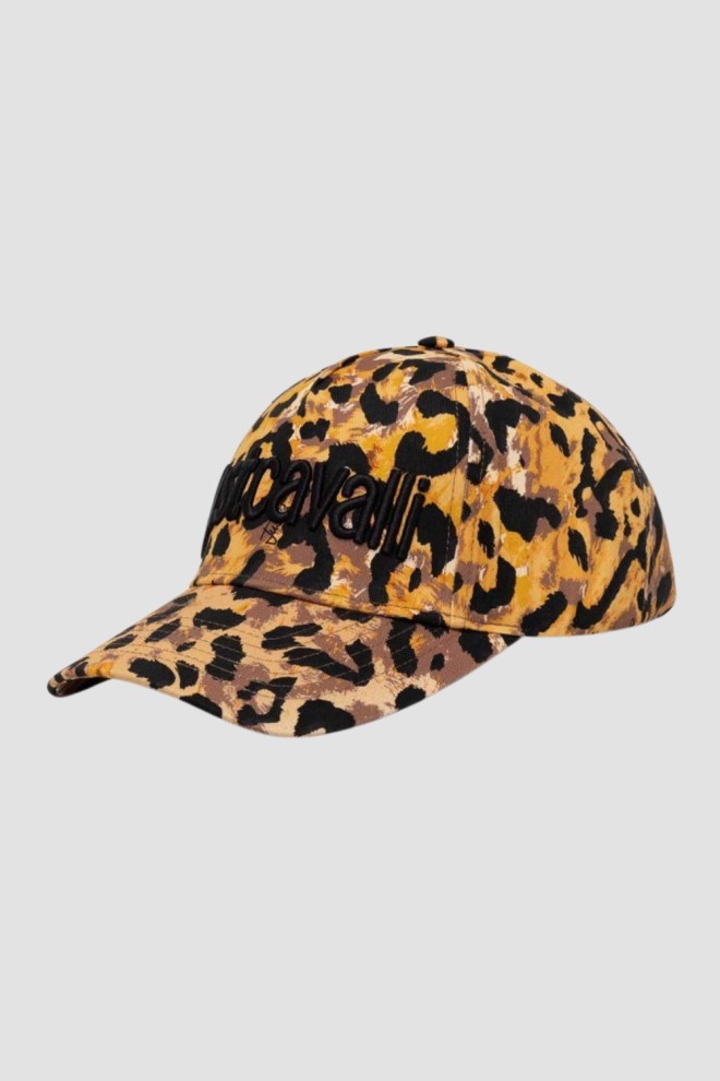 JUST CAVALLI Brown Embroidery 3d Up Cap