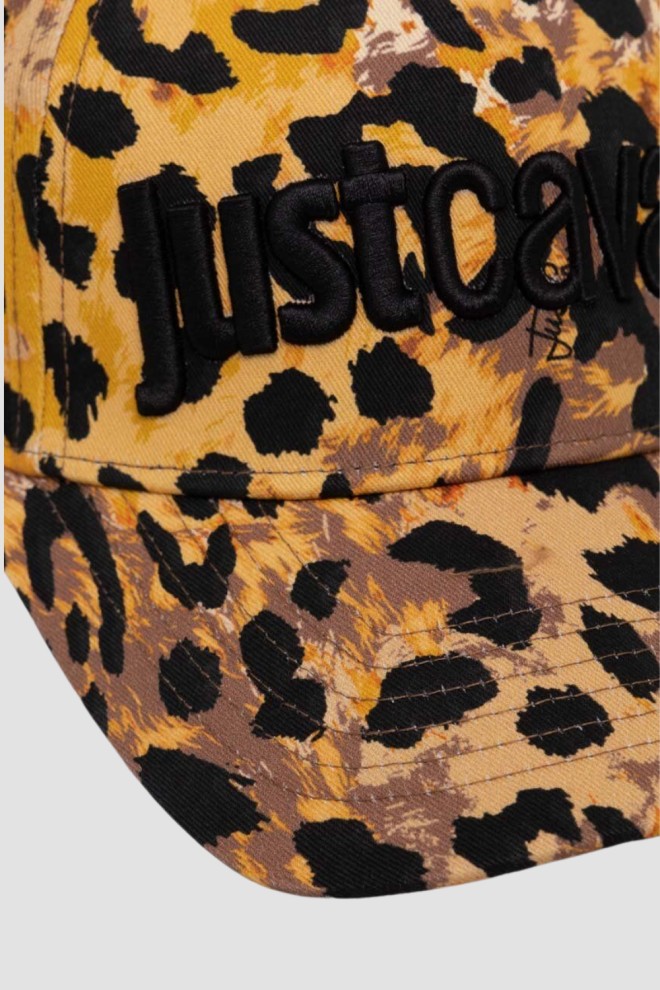 JUST CAVALLI Brown Embroidery 3d Up Cap