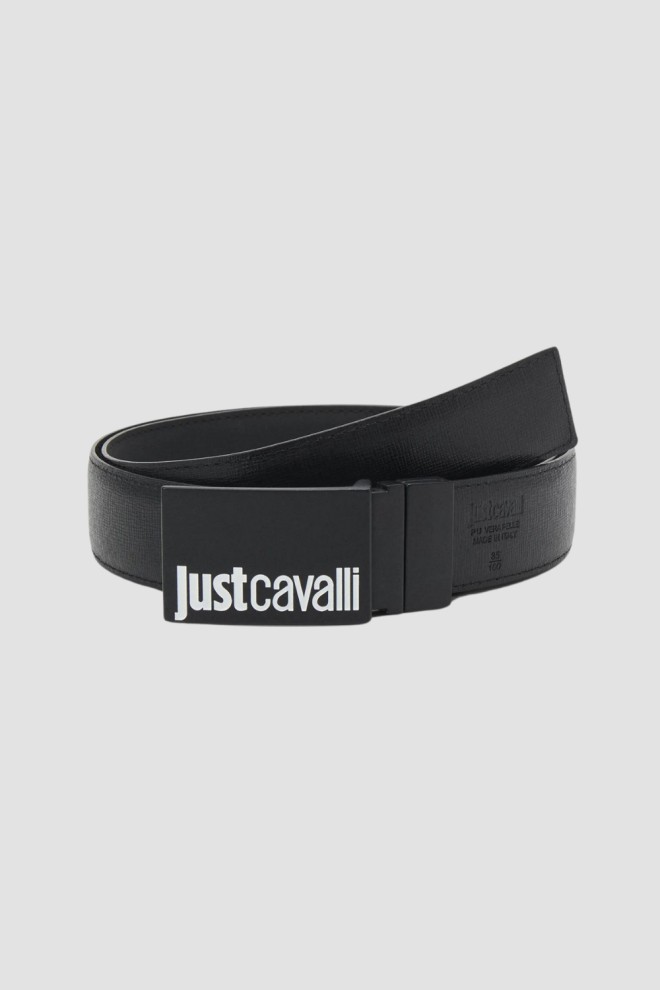 JUST CAVALLI Black Two-Sided Cintura Belt