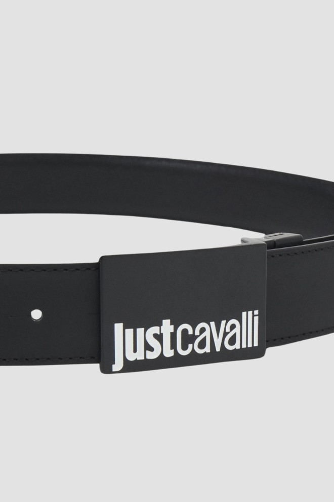 JUST CAVALLI Black Two-Sided Cintura Belt