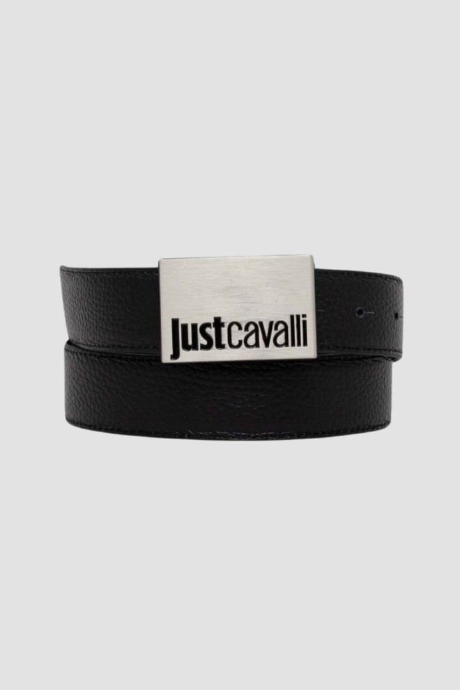 JUST CAVALLI Black reversible belt Cintura