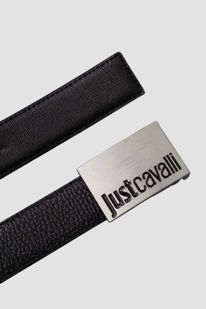 JUST CAVALLI Black reversible belt Cintura