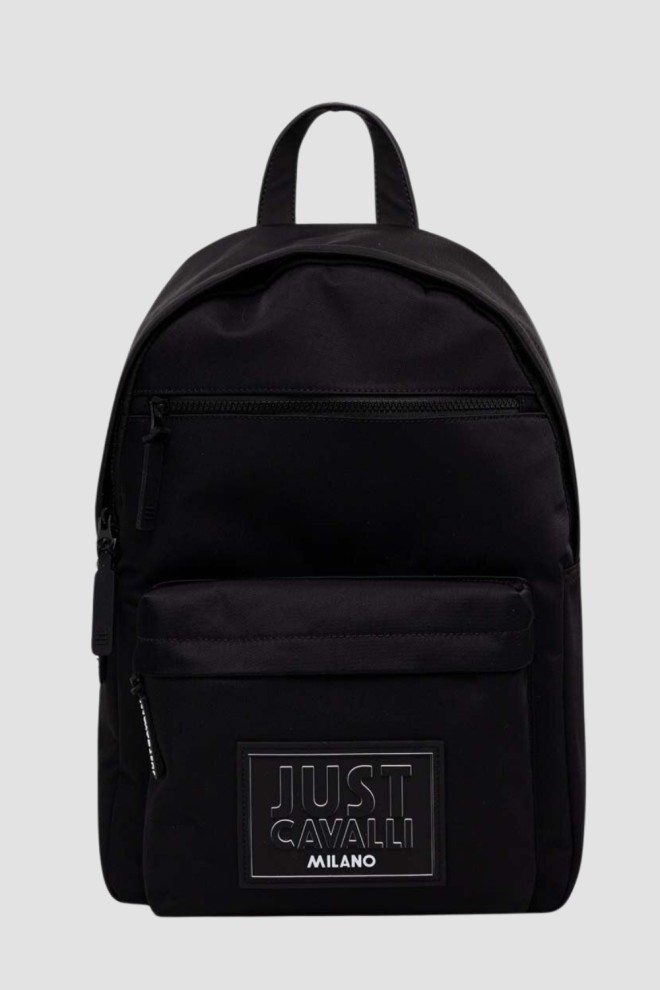 JUST CAVALLI Rucsac negru cu logo instituțional Range - Sketch 2