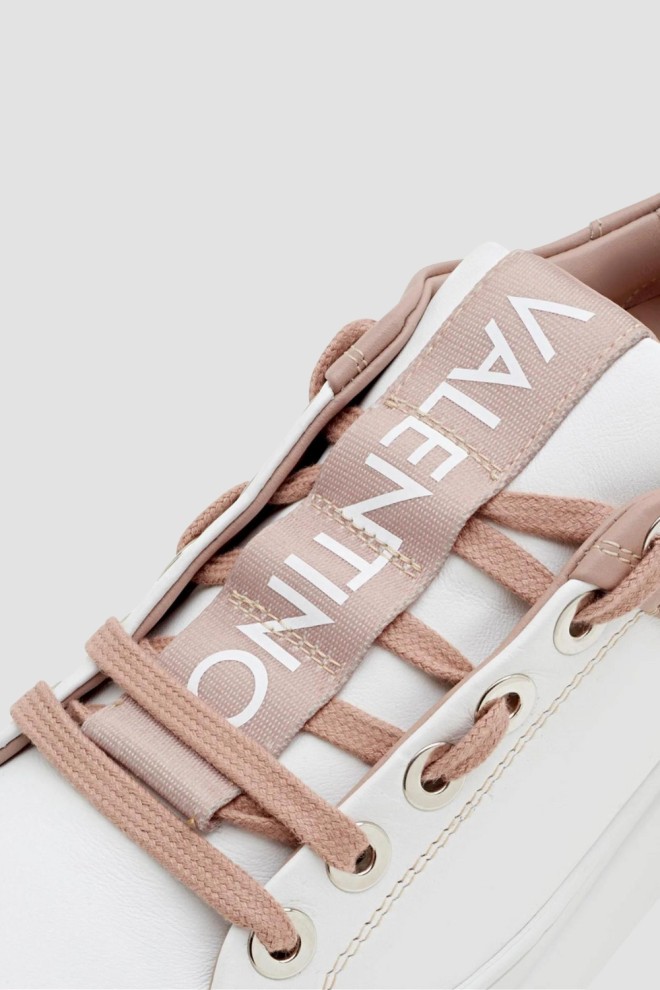 VALENTINO White and pink Baraga S Sneaker Lace-U sneakers